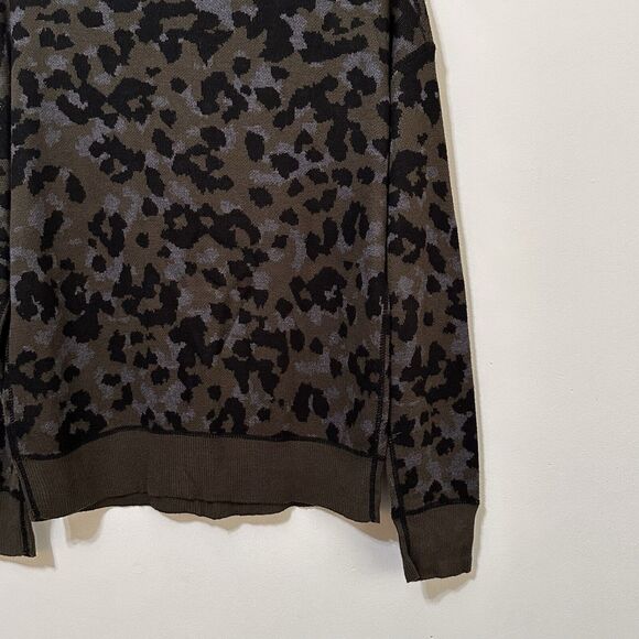 Anthropologie Ethan Leopard Animal Print Sweater S Long Sleeve Pullover Trendy - Picture 9 of 12